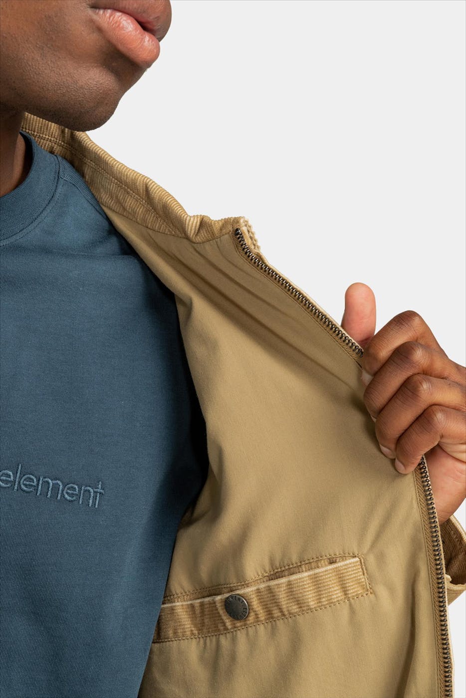Element - Beige Parker Cord jas