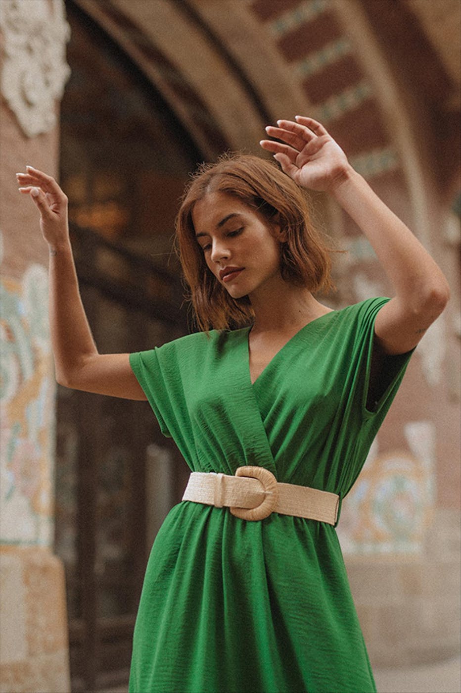 Grace & Mila - Groen Ingrid kleed