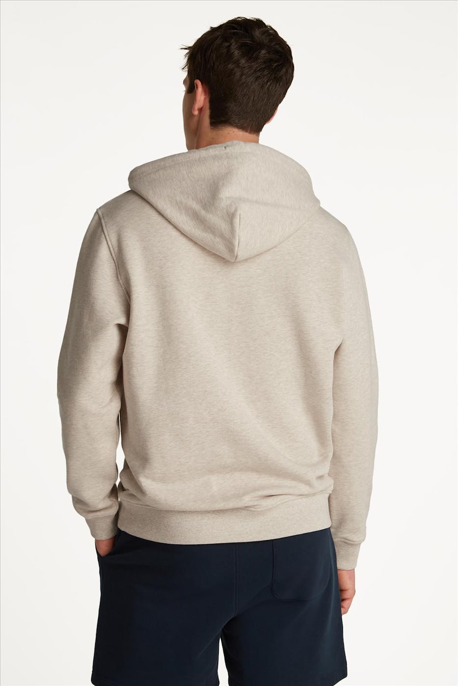 Tommy Jeans - Grijsbeige Badge hoodie