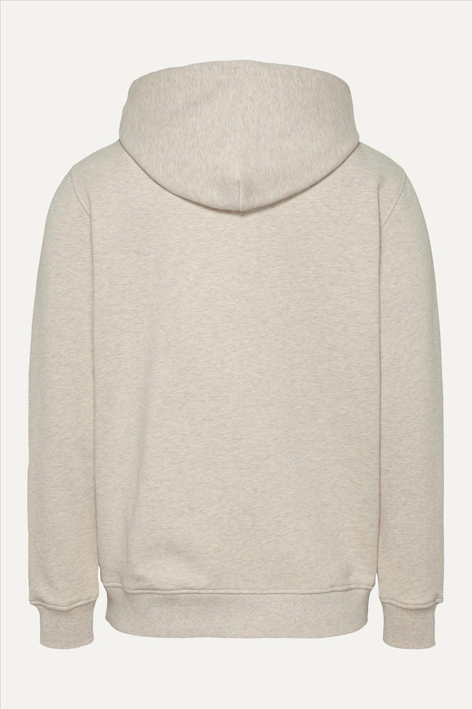 Tommy Jeans - Grijsbeige Badge hoodie