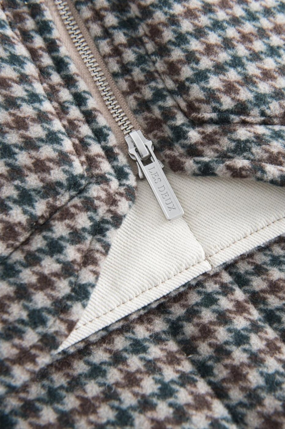 LES DEUX - Bruine Michael Houndstooth vest