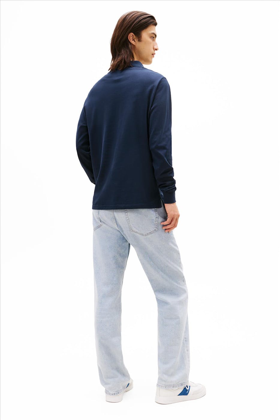 Tommy Jeans - Donkerblauwe Slim Placket polo
