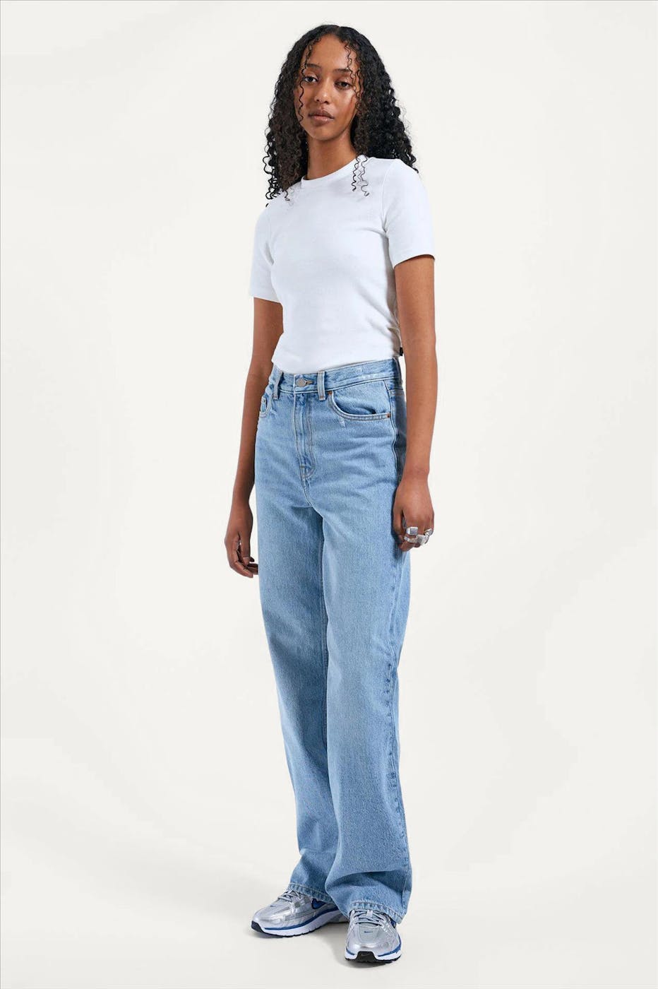 Dr. Denim - Blauwe Echo straight/wide jeans