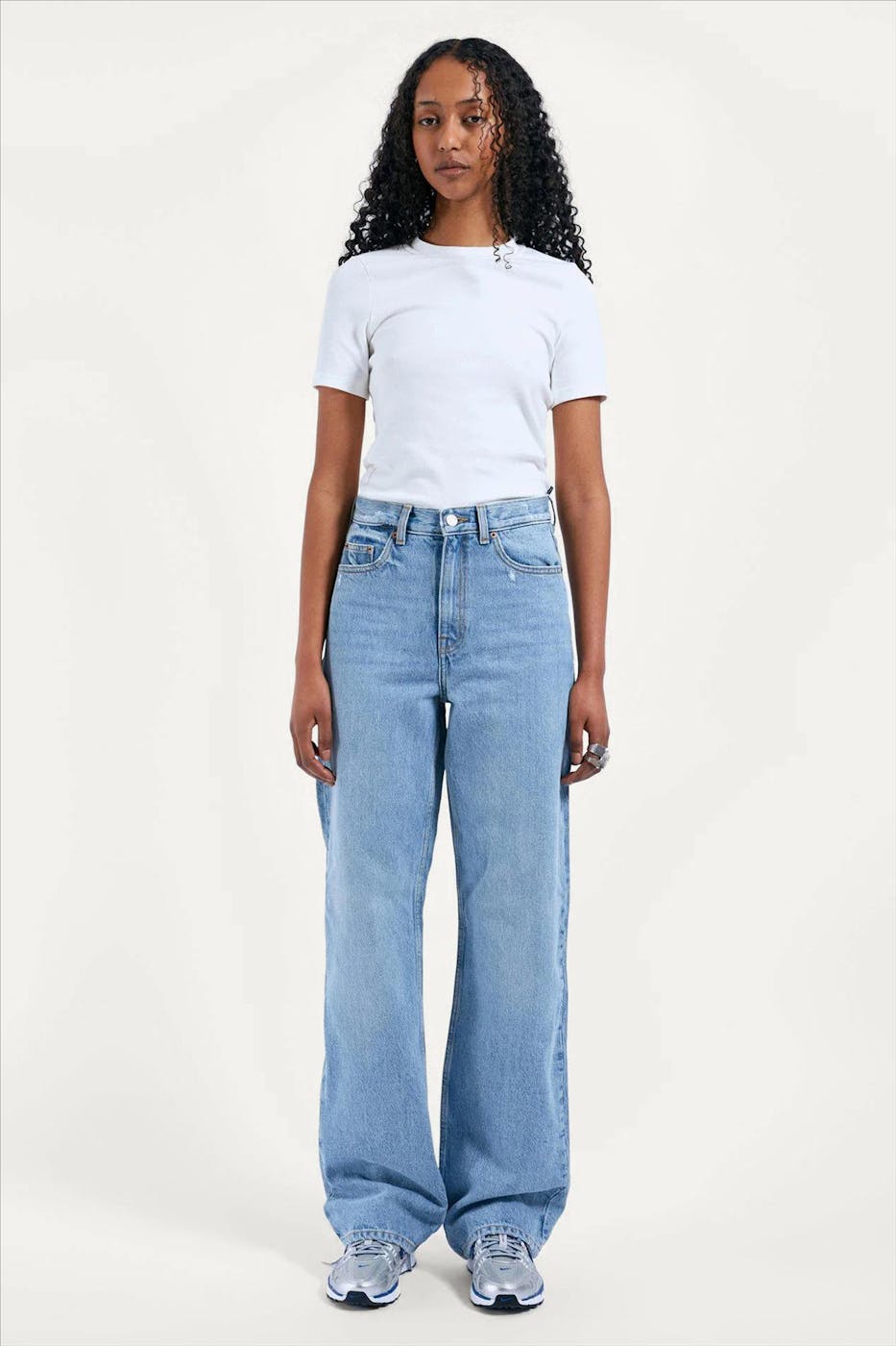Dr. Denim - Blauwe Echo straight/wide jeans