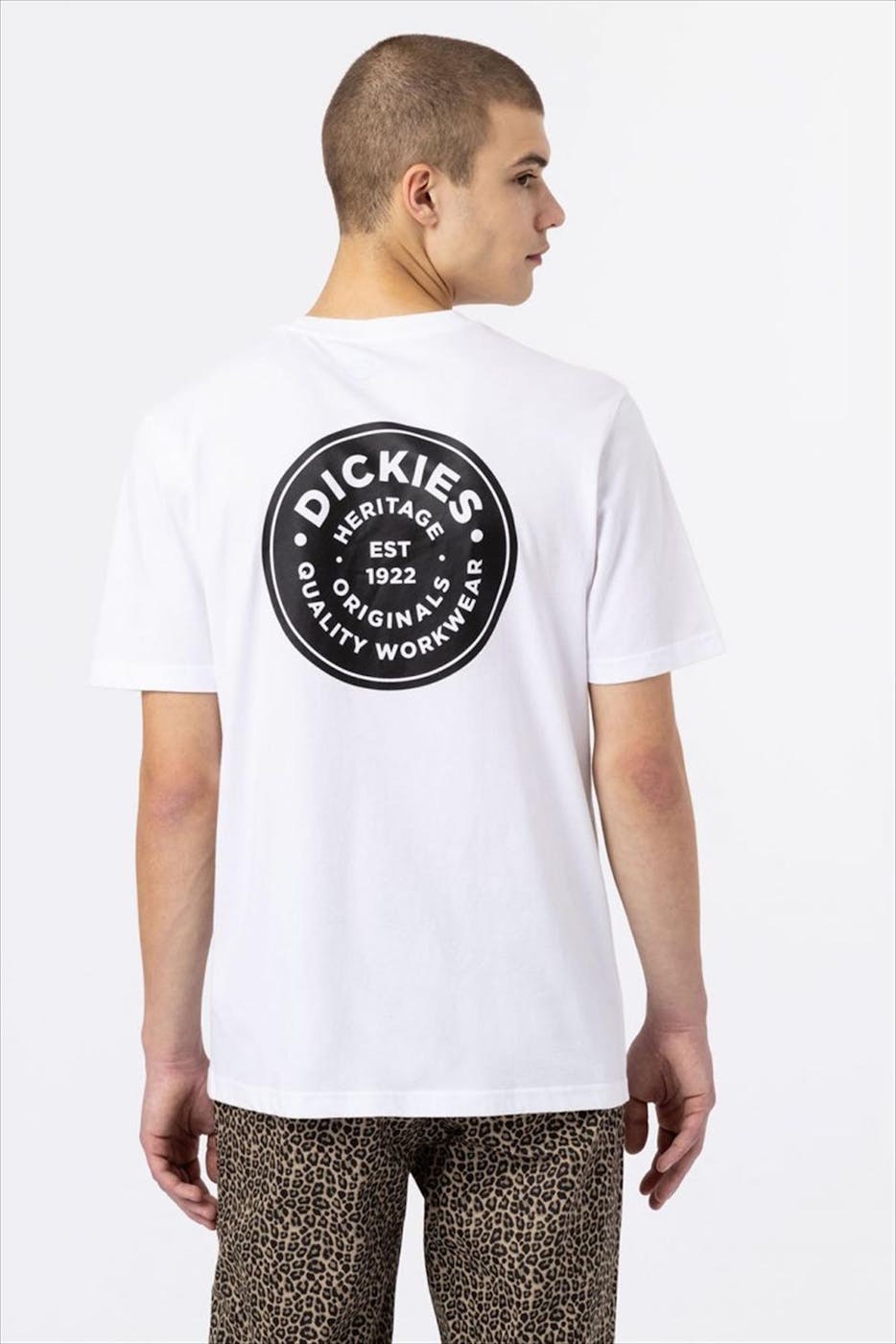 Dickies - Wit-zwarte Woodinville T-shirt