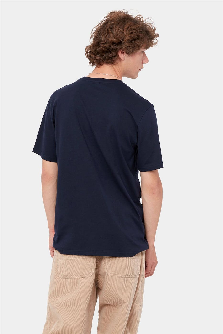 Carhartt WIP - Donkerblauwe Pocket T-shirt