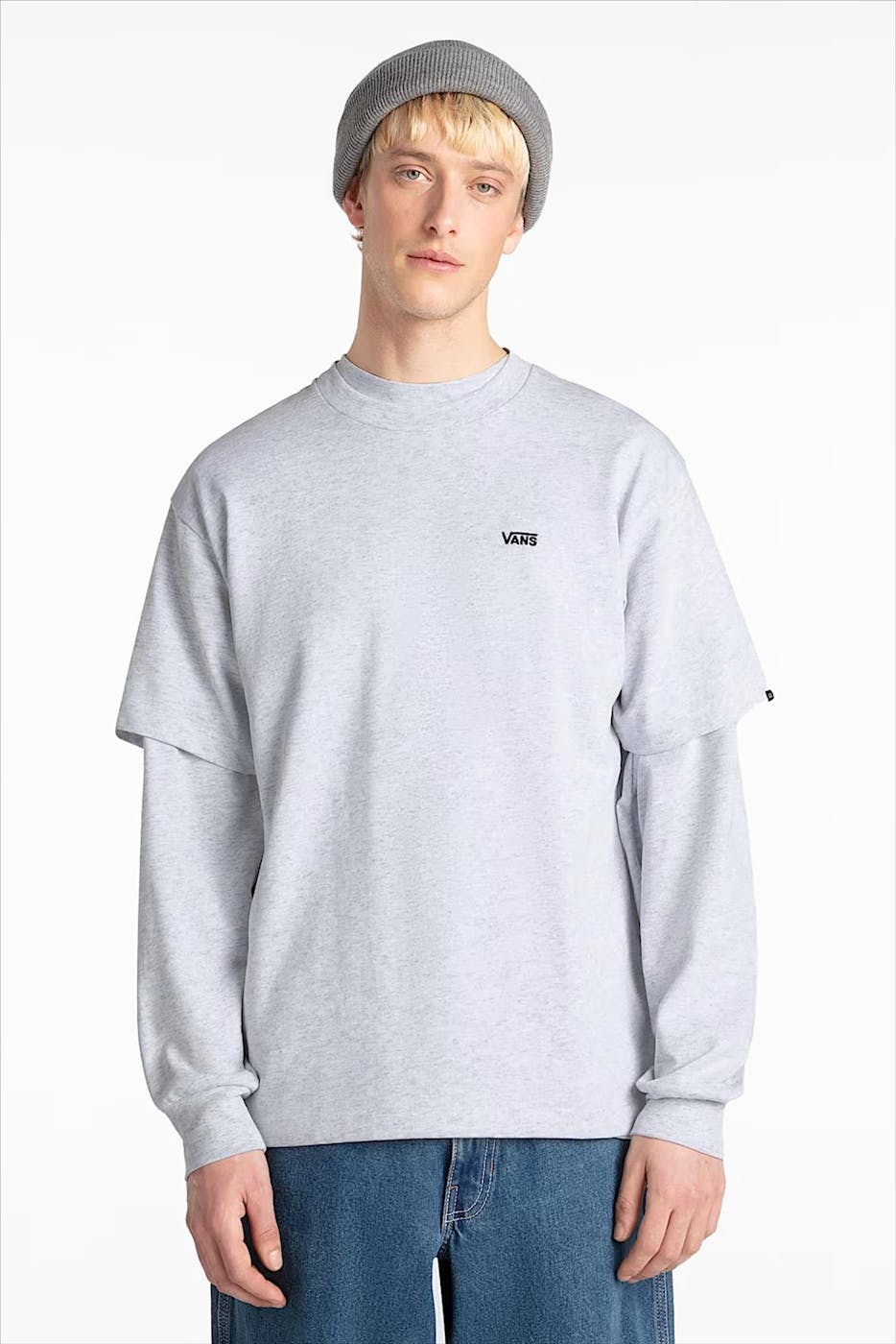 Vans - Grijze Left Chest Logo T-shirt
