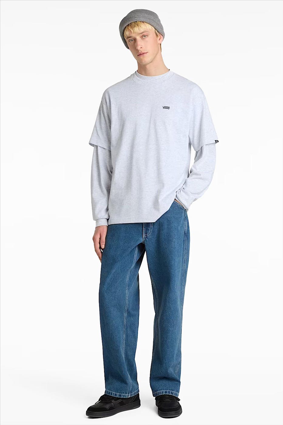 Vans - Grijze Left Chest Logo T-shirt
