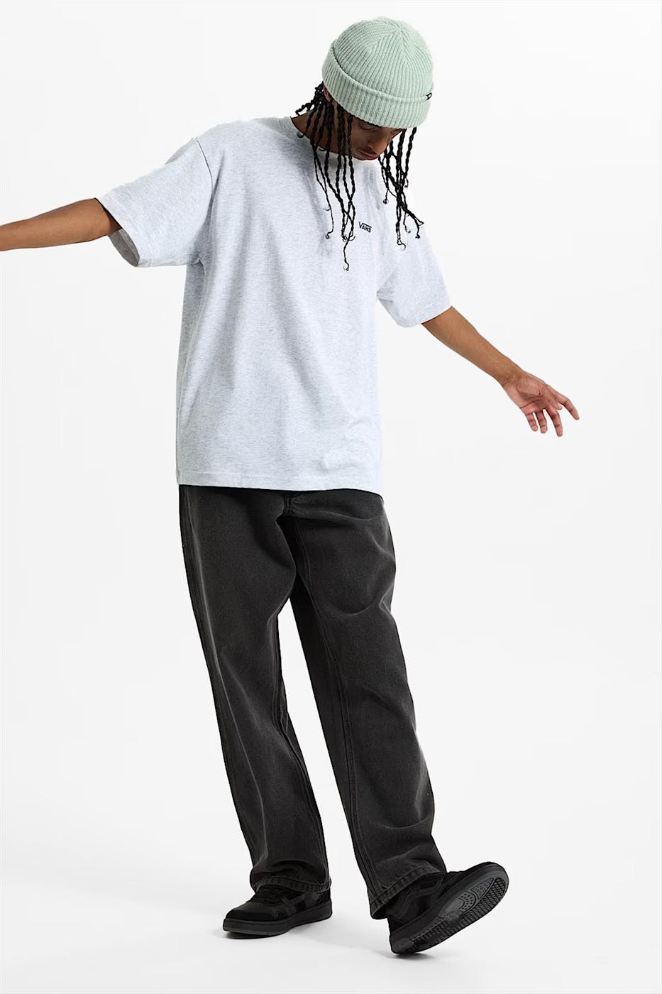 Vans  - Grijze Left Chest Logo T-shirt