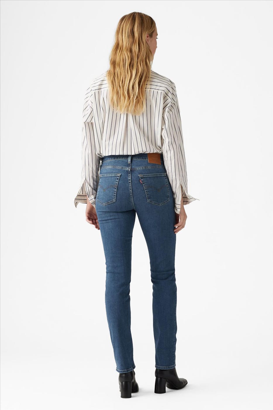 Levi's - Donkerblauwe 724 Slim Straight jeans