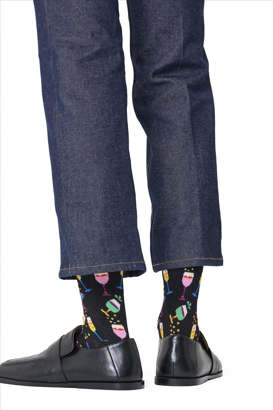 Happy Socks - Zwarte Cheers sokken, maat: 36-40