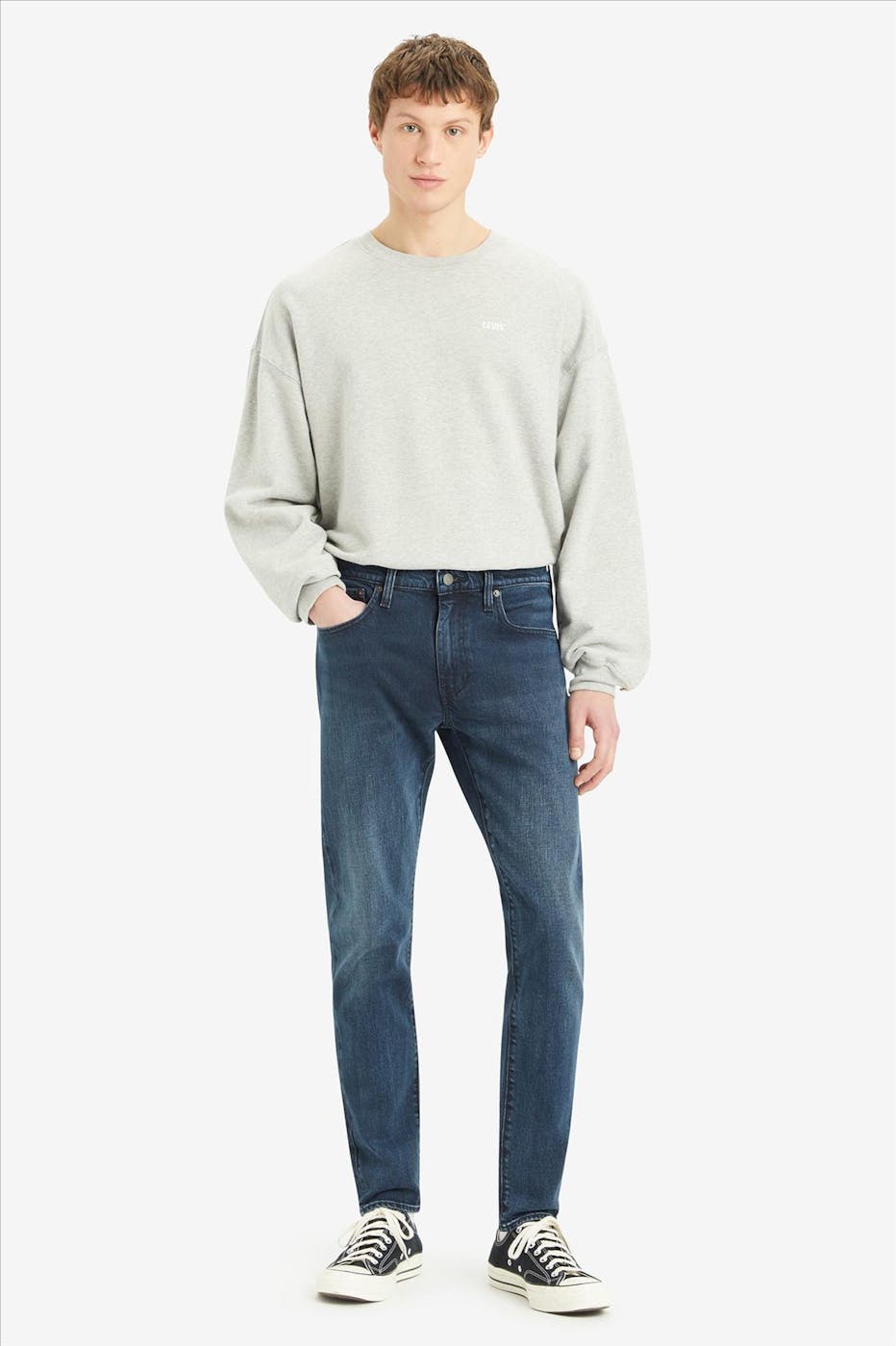 Levi's - Donkerblauwe 512 slim taper jeans