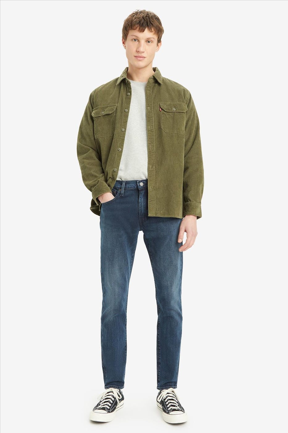 Levi's - Donkerblauwe 512 slim taper jeans