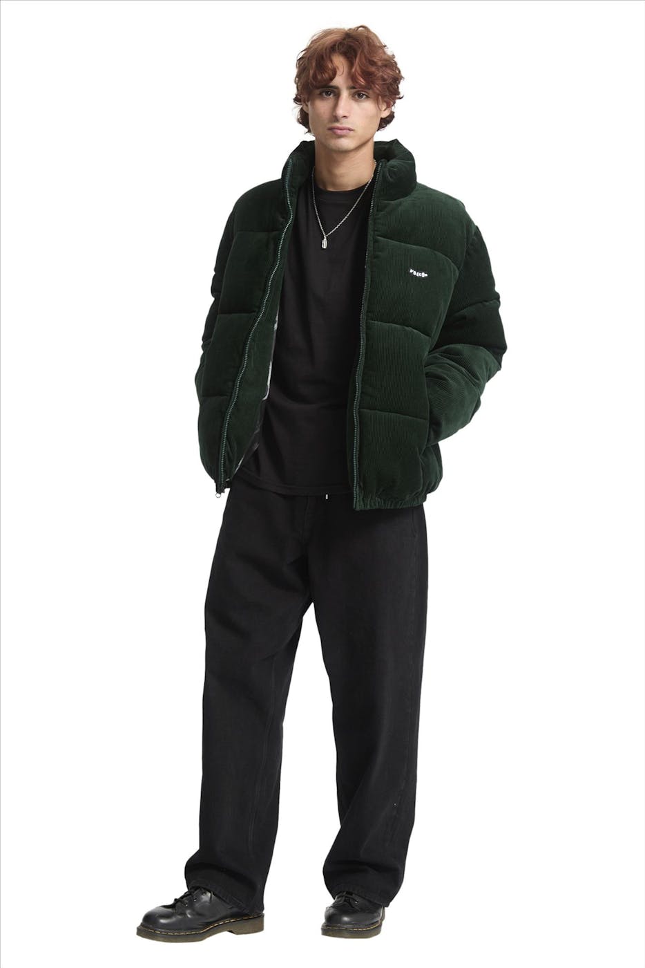 Volcom - Donkergroene Walltz Cord jas
