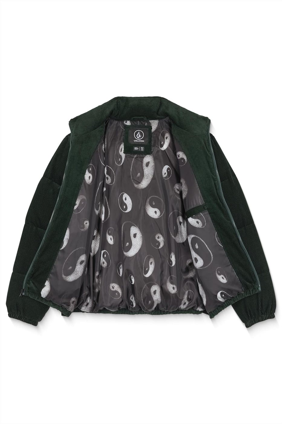 Volcom - Donkergroene Walltz Cord jas
