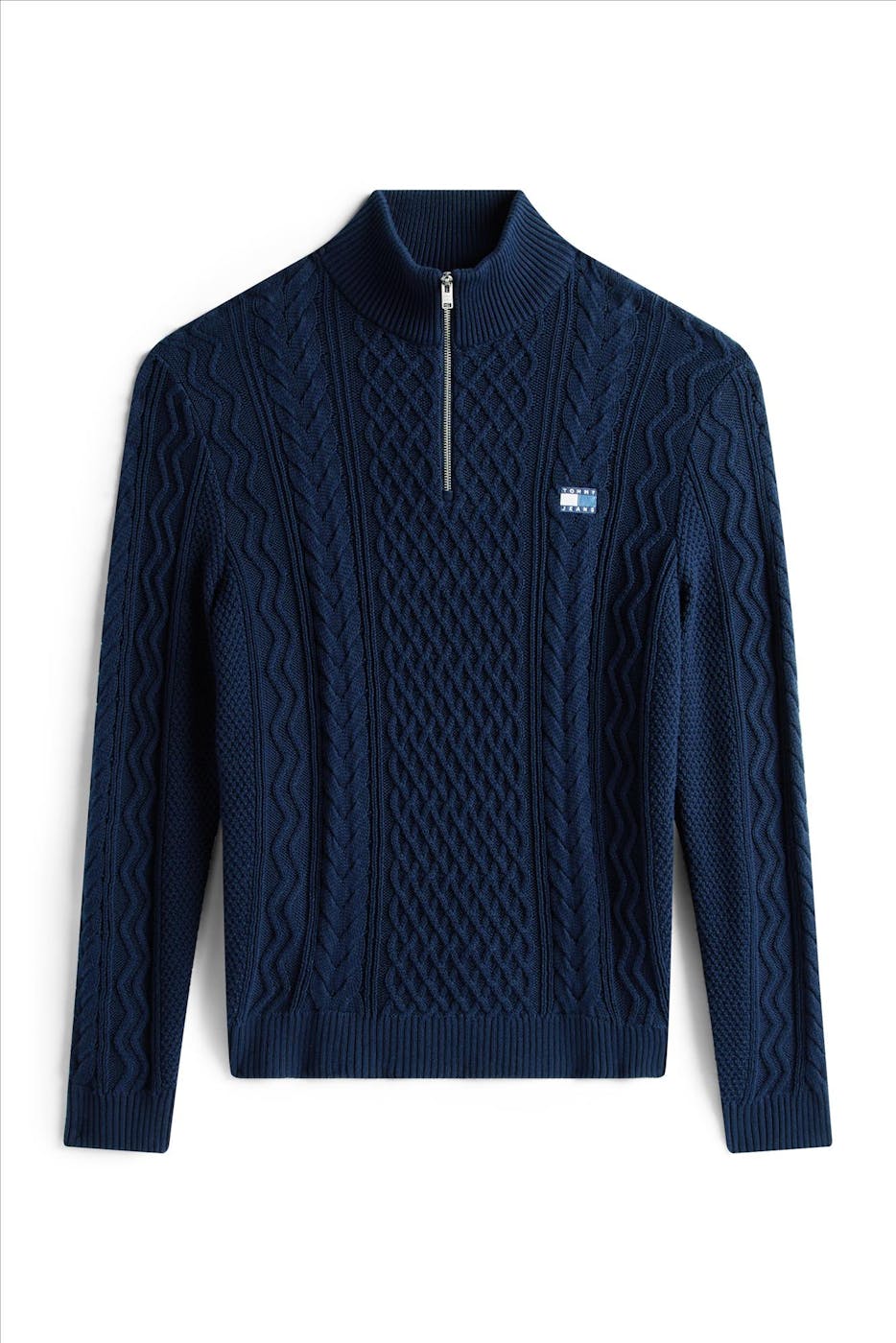 Tommy Jeans - Donkerblauwe Badge Cable trui