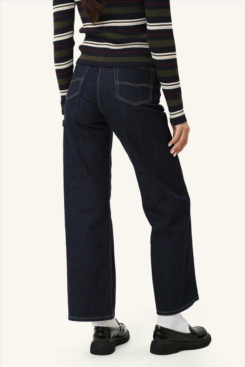 Pepe Jeans London - Donkerblauwe Lexa straight jeans