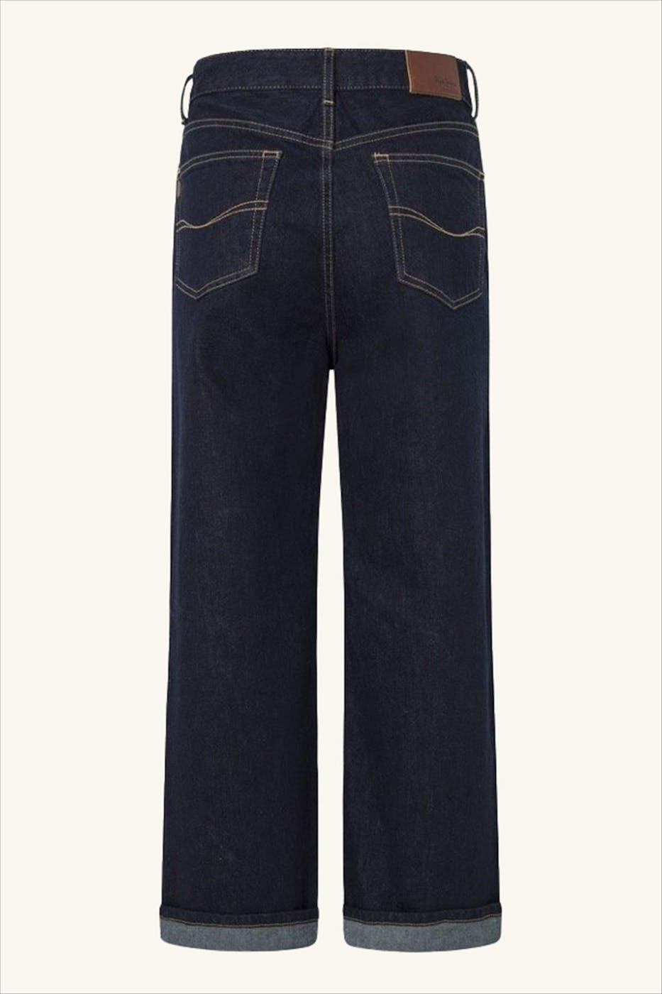 Pepe Jeans London - Donkerblauwe Lexa straight jeans