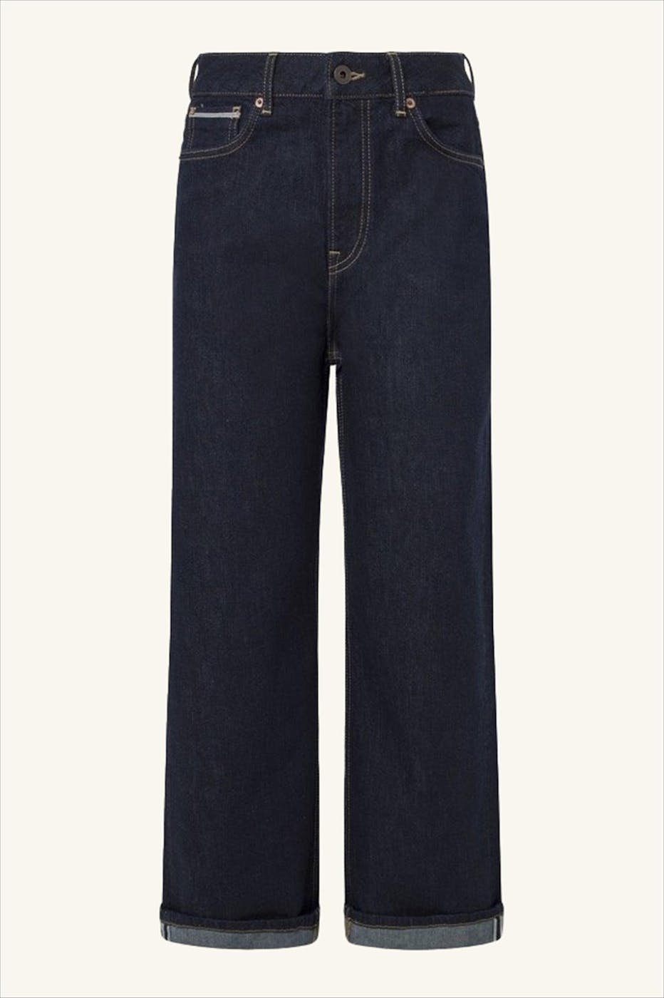 Pepe Jeans London - Donkerblauwe Lexa straight jeans