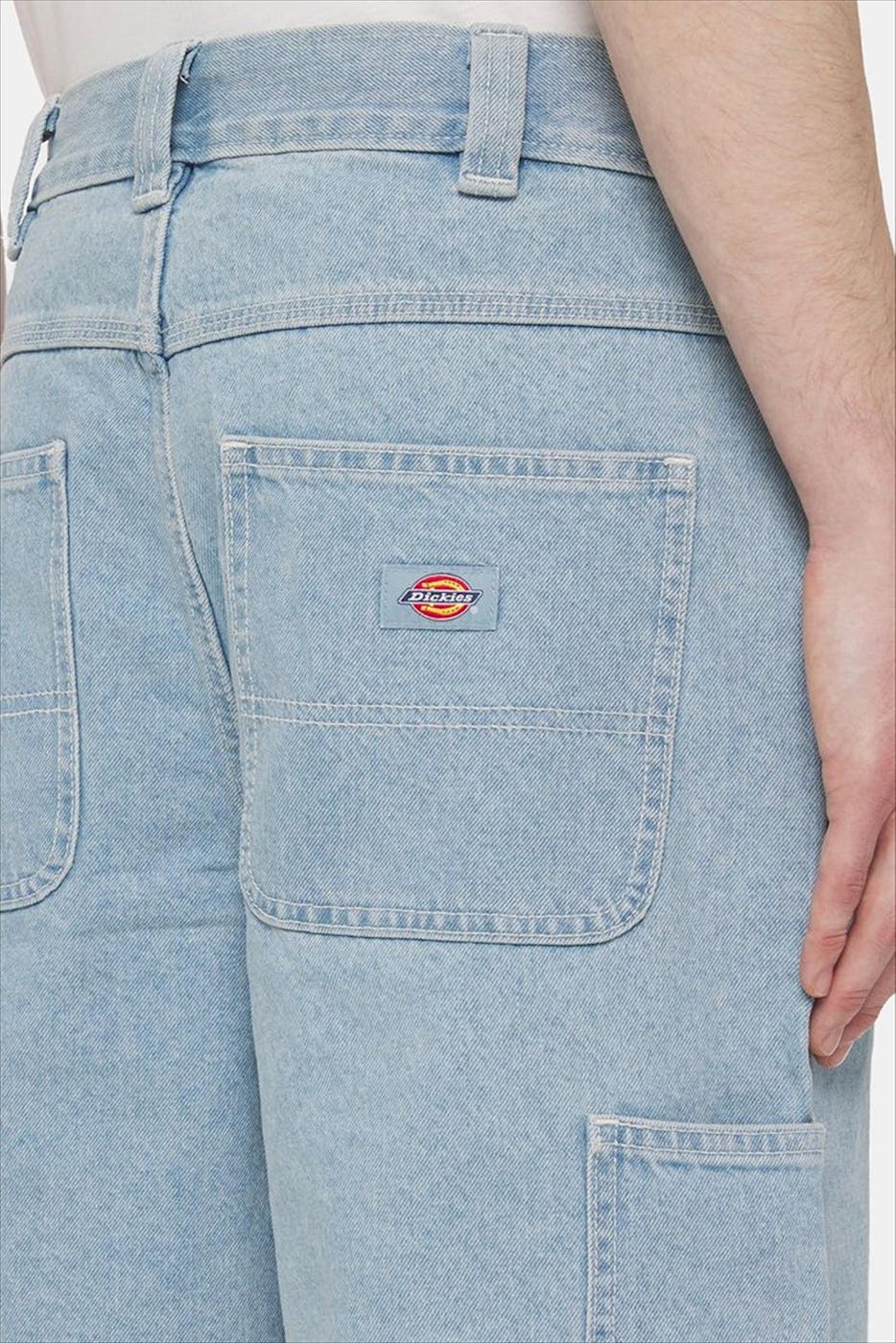 Dickies - Lichtblauwe Madison jeansshort/ jort