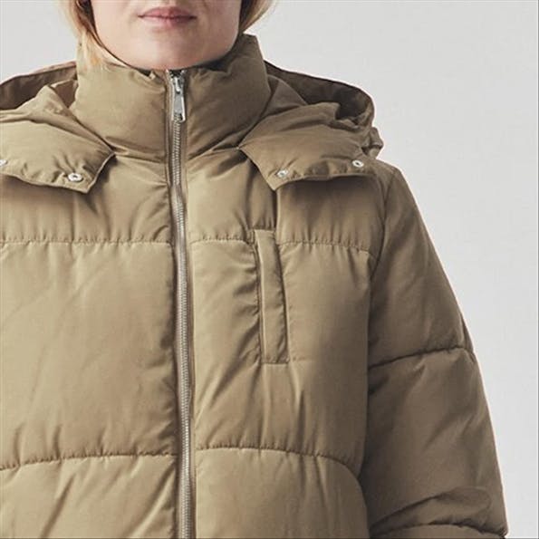 Modström - Camelkleurige Phoebe puffermantel