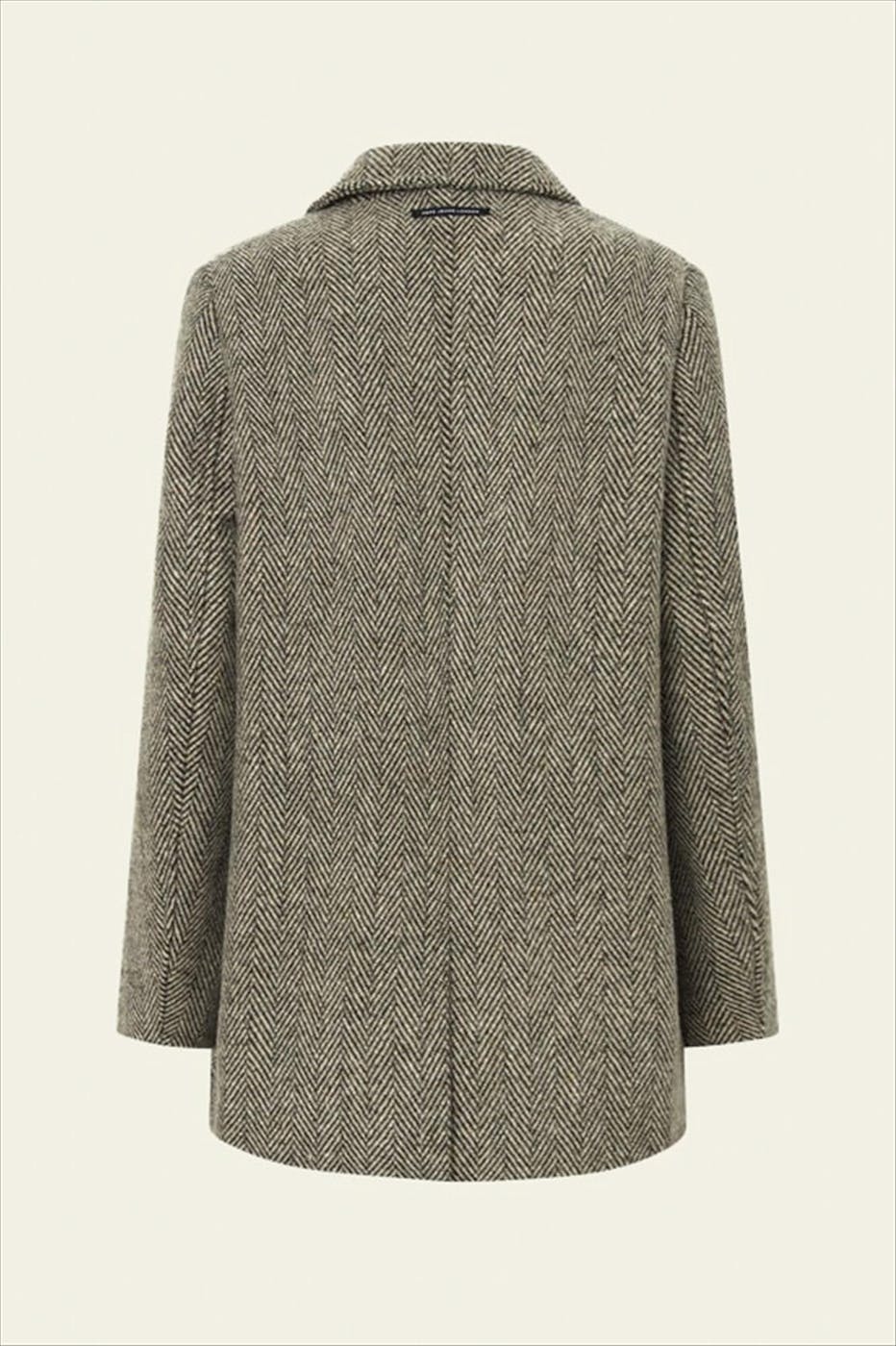 Pepe Jeans London - Taupe-Bruine Herringbone blazer