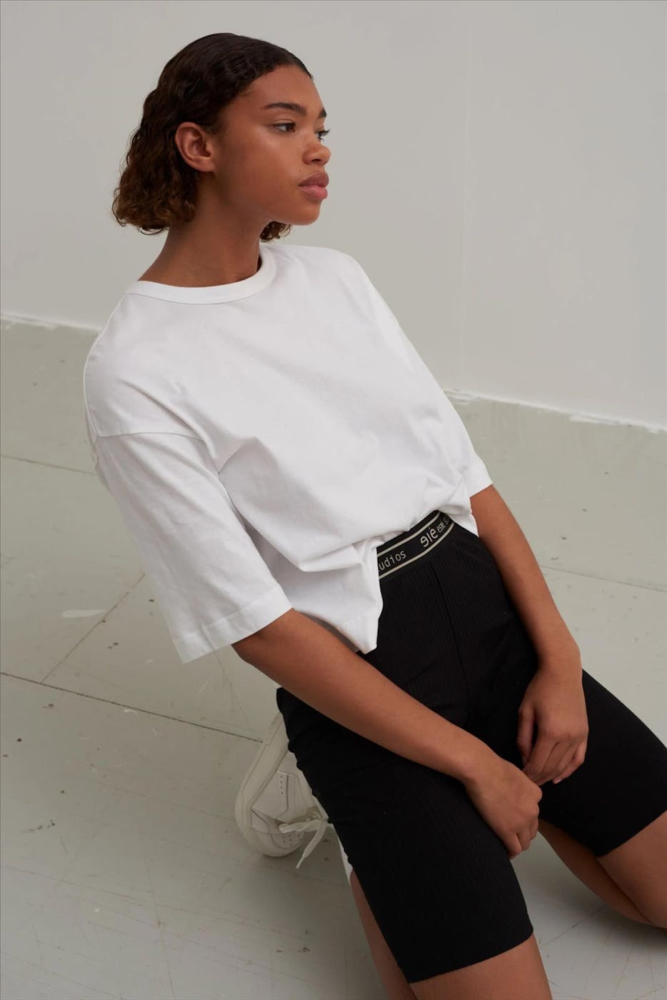 esmé studios - Witte Signe 2/4 Boxy T-shirt