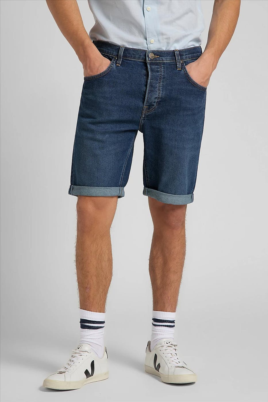 Lee - Blauwe denim 5 Pocket Short