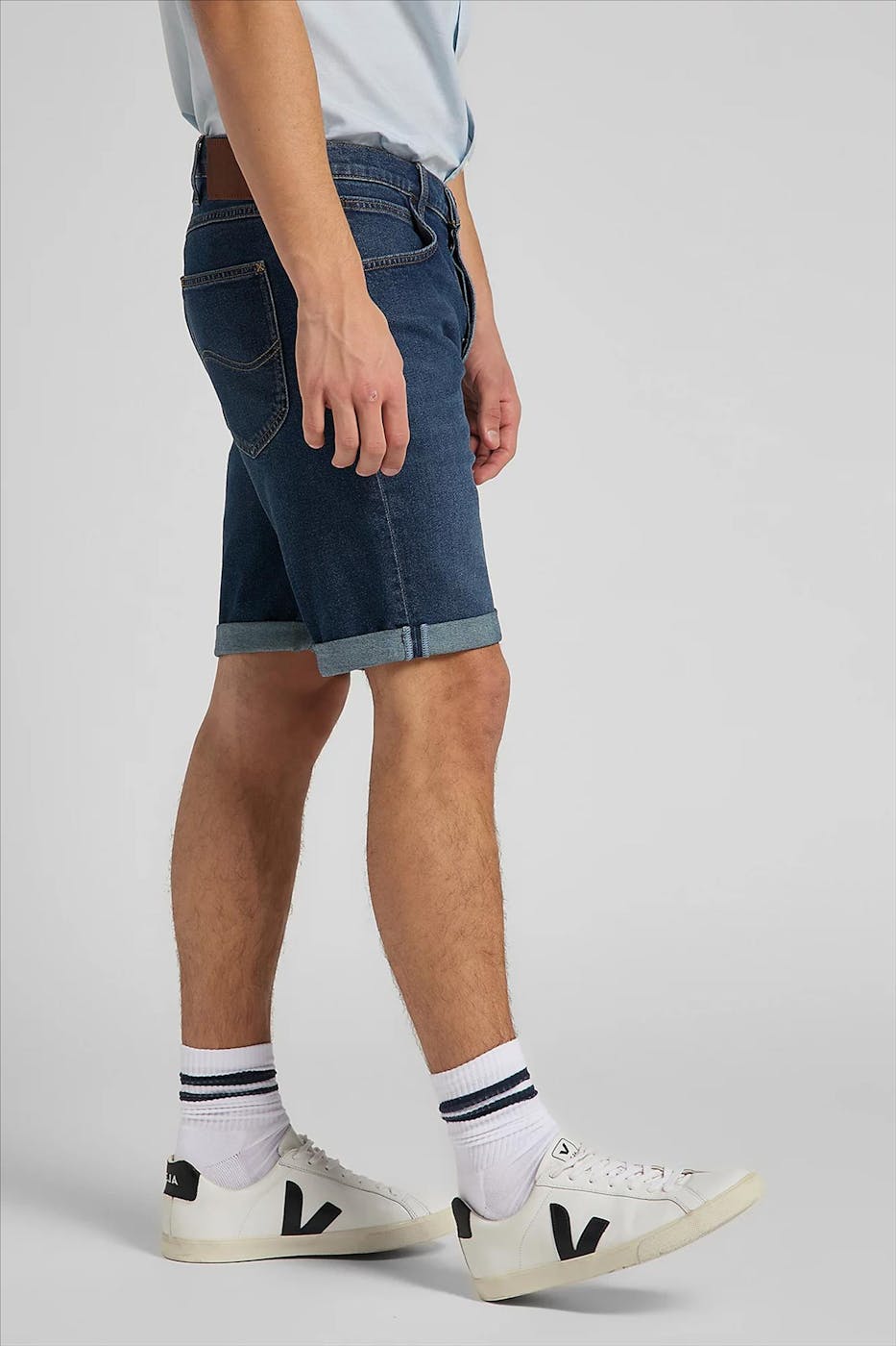 Lee - Blauwe denim 5 Pocket Short