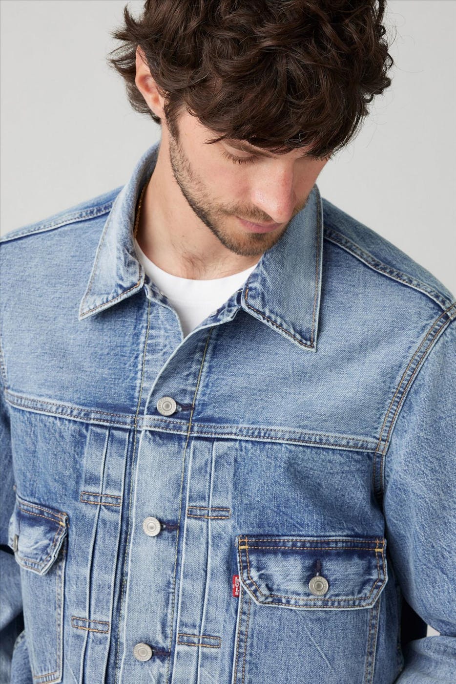 Levi's - Lichtblauwe Trucker jeansjas