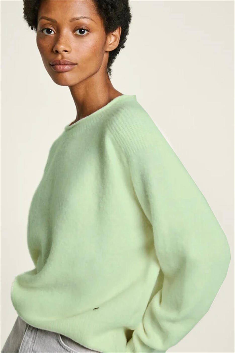 Pepe Jeans London - Lichtgroene Irma trui
