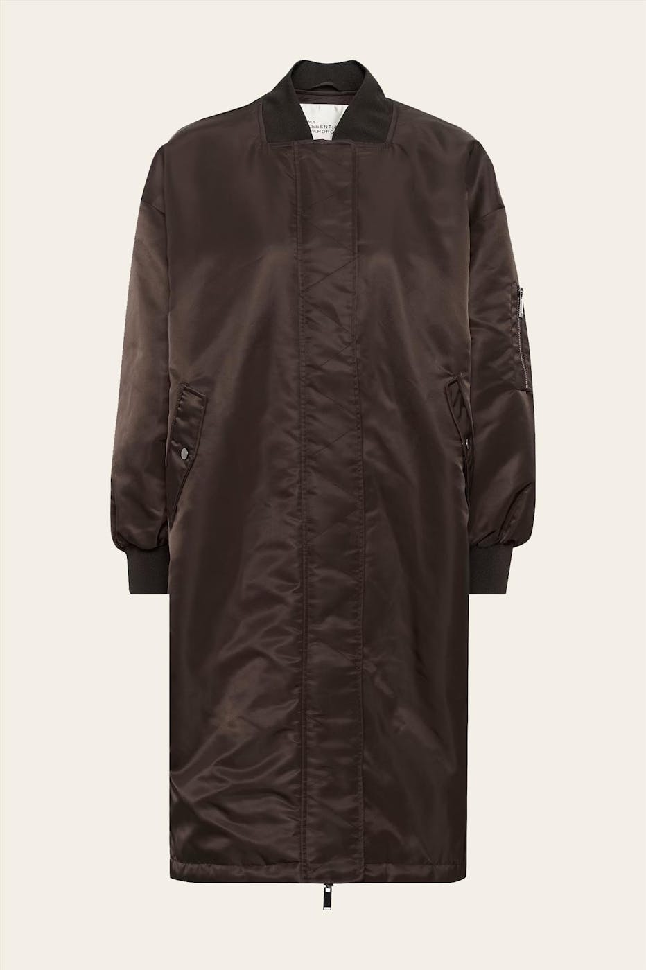 My Essential Wardrobe - Donkerbruine Helga jas