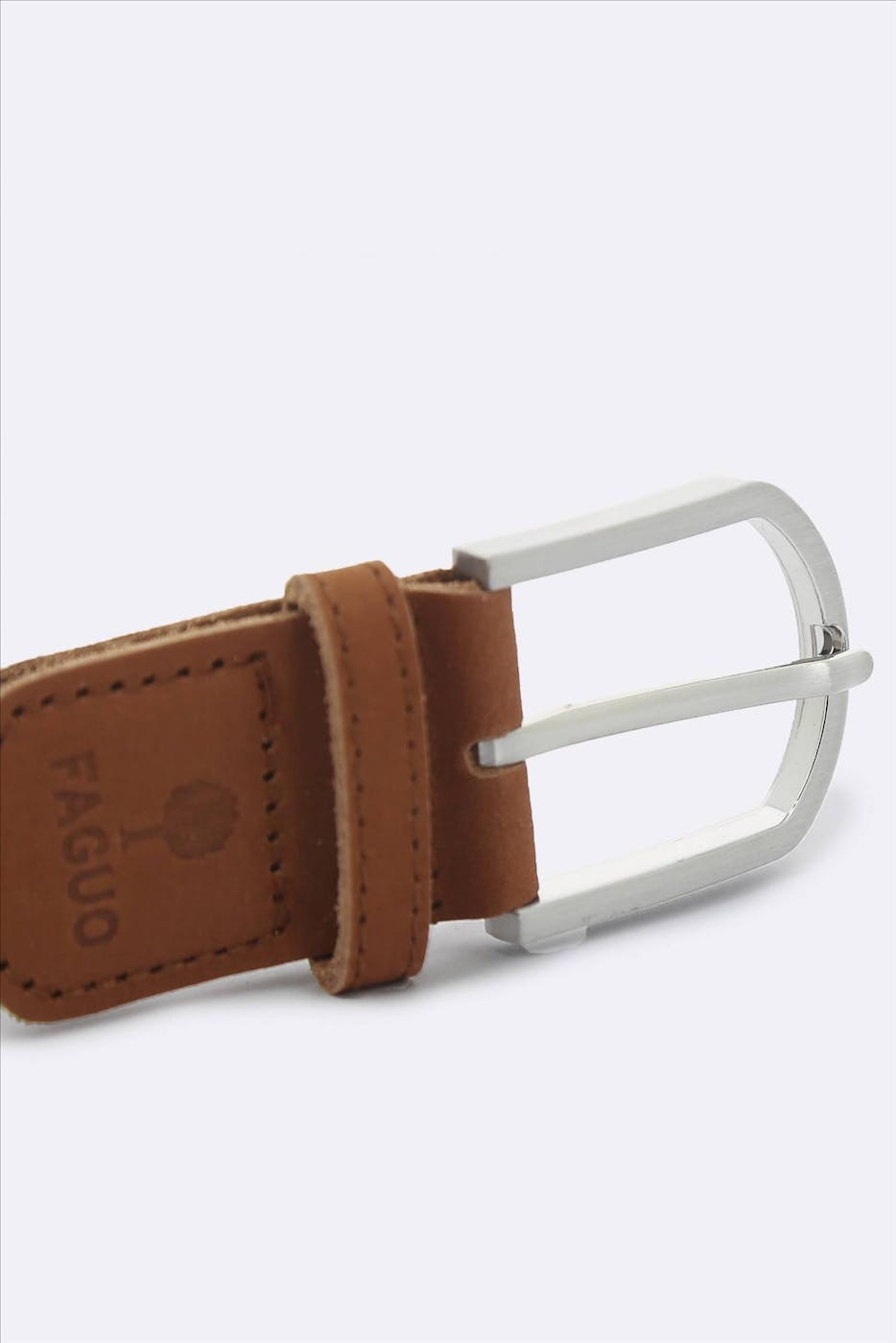 Faguo - Donkerblauwe-ecru Belt Syn Woven riem