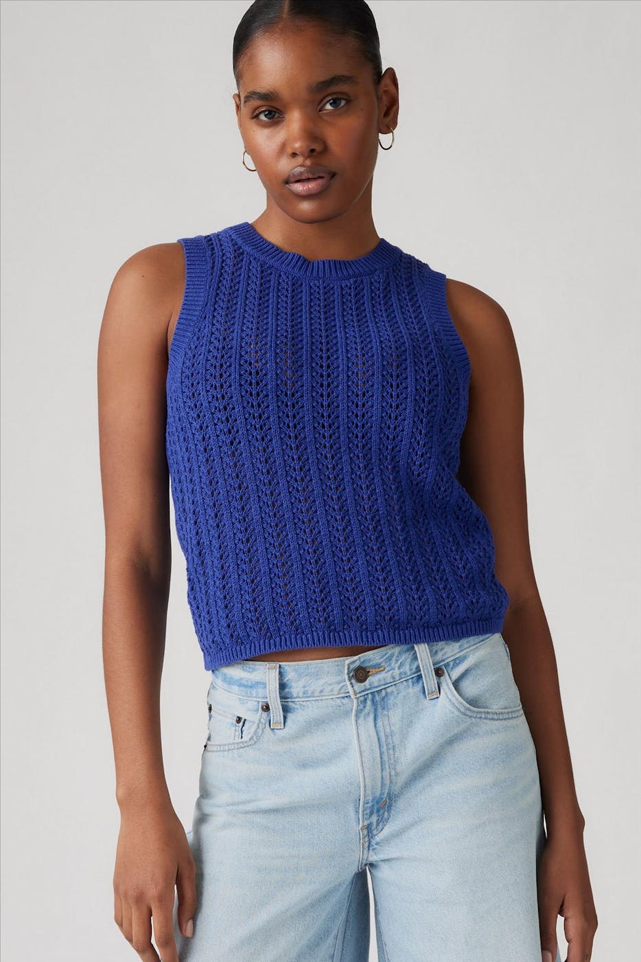 Levi's - Kobaltblauwe Sunrise Crochet top