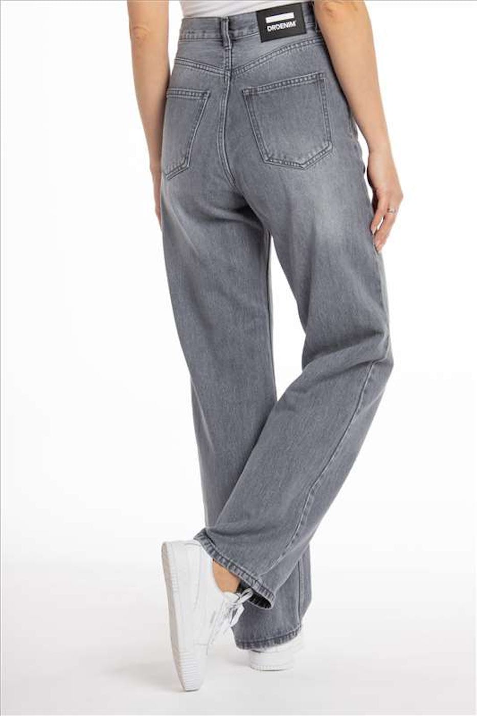 Dr. Denim - Grijze Echo straight/wide jeans