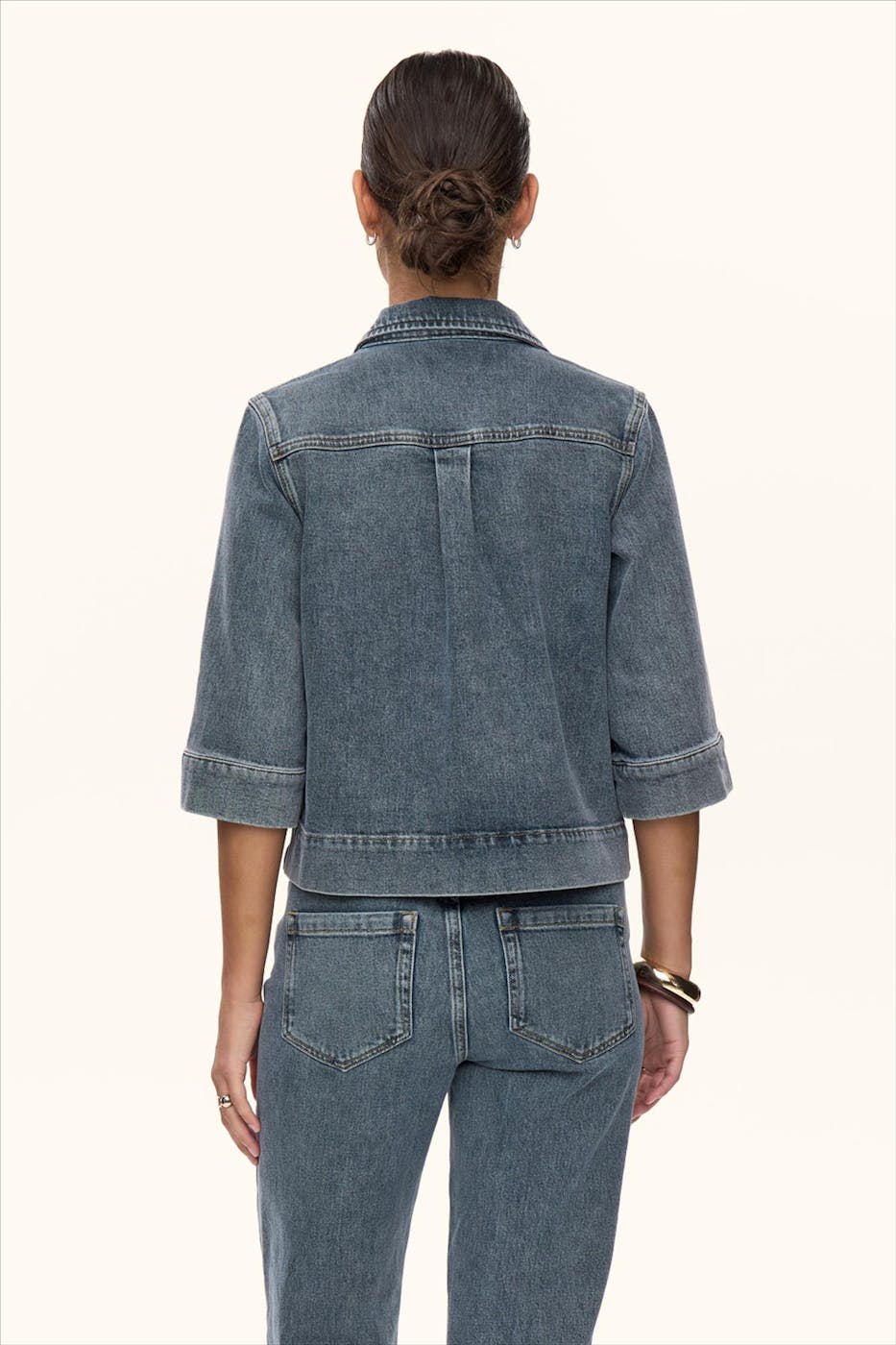 Nümph - Grijsblauw Totonto jeanshemd