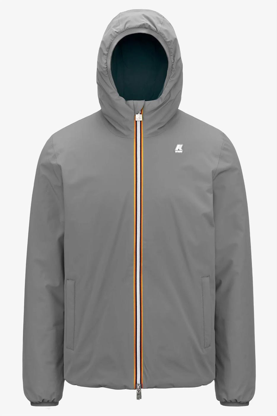 K-Way - Grijs-Groene Jack Warm Double jas