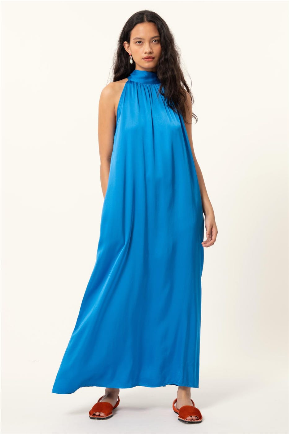 FRNCH - Kobaltblauw Auberya kleed