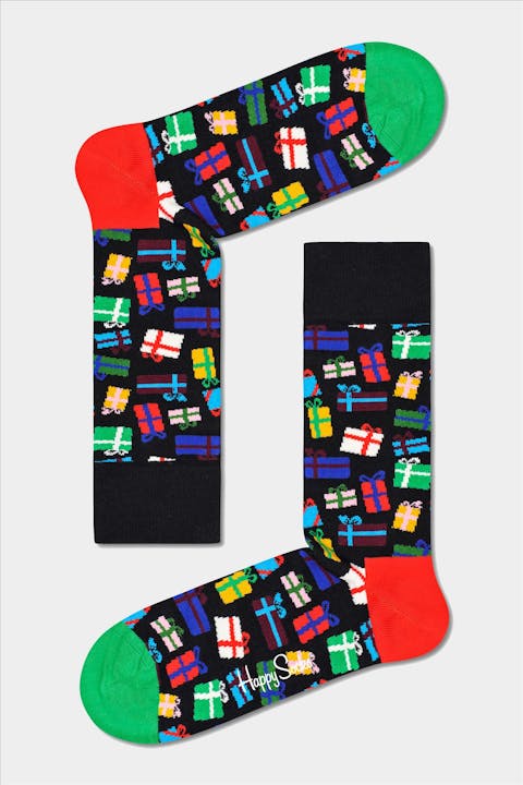 Happy Socks - Zwart-multicoulor Gift Bonanza Sokken, maat 41-46