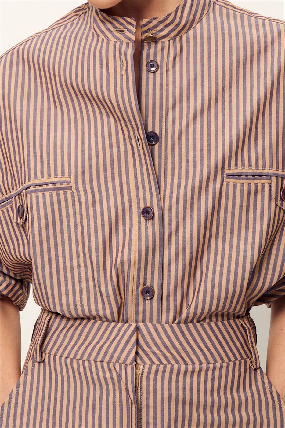 Sessùn - Paars-Beige Orregia blouse