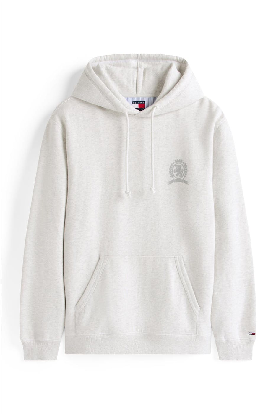 Tommy Jeans - Lichtgrijze Heritage hoodie