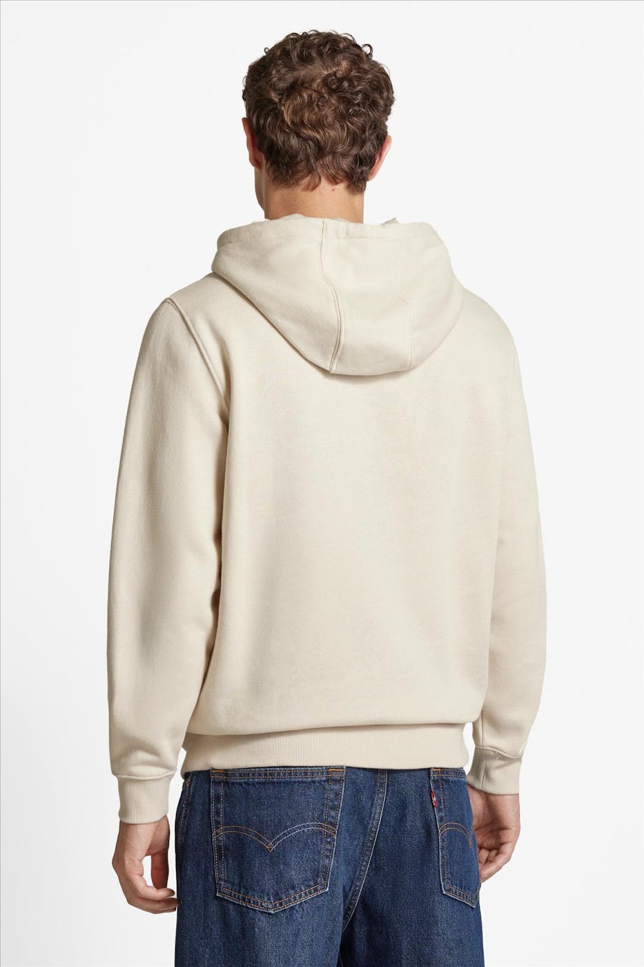 Tommy Jeans - Beige Regular Flag hoodie