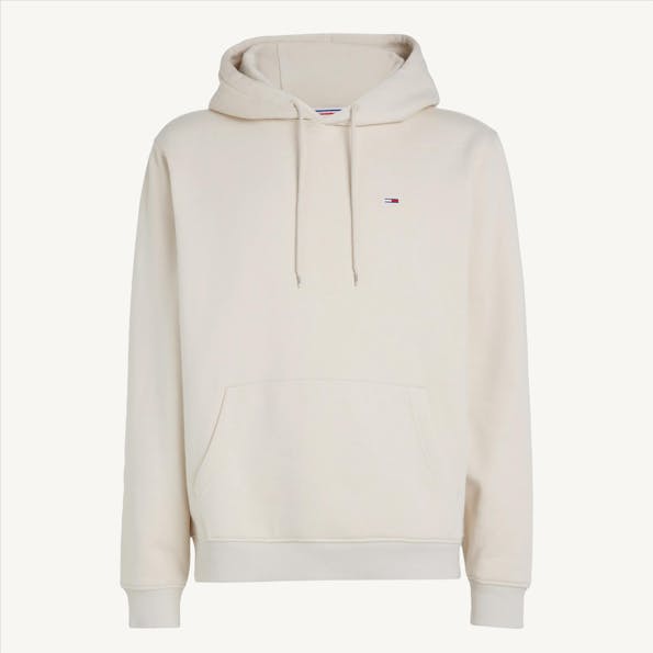 Tommy Jeans - Beige Regular Flag hoodie