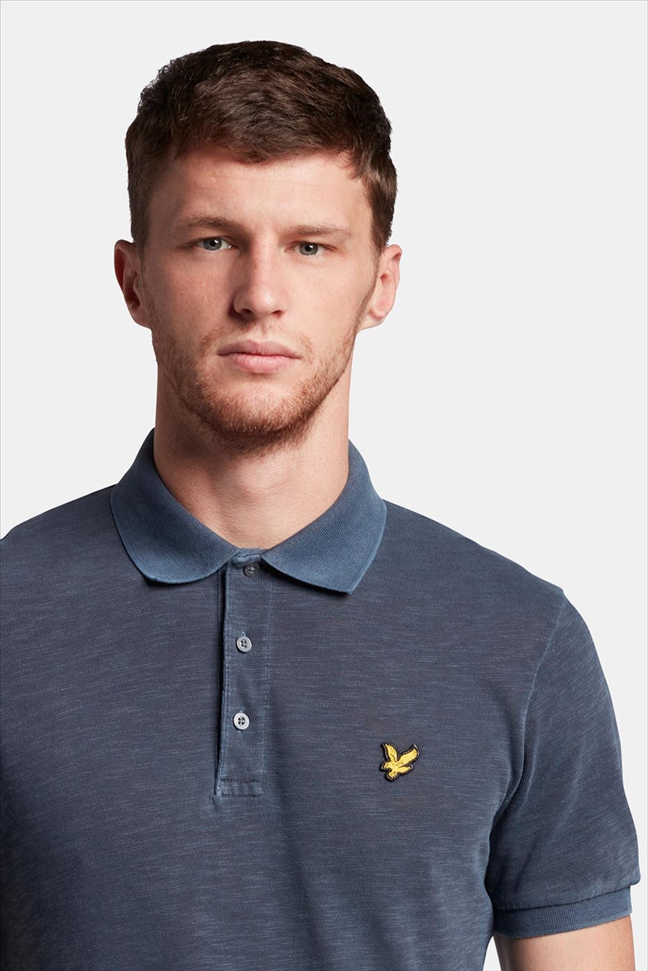 Lyle & Scott - Grijze Slub polo