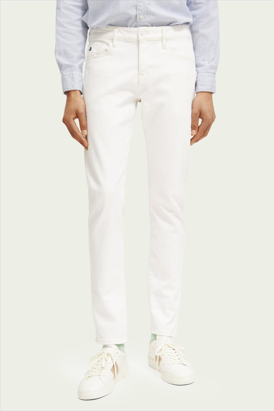 Scotch & Soda - Witte Ralston Slim jeans