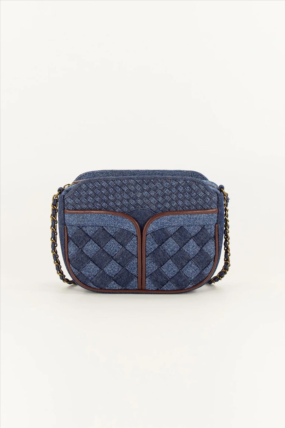 Sessùn - Donkerblauwe Divine Braided handtas