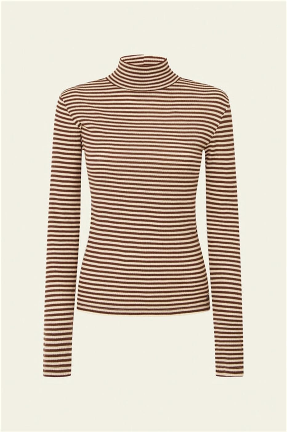 Pepe Jeans London - Ecru-Bruine Elif longsleeve