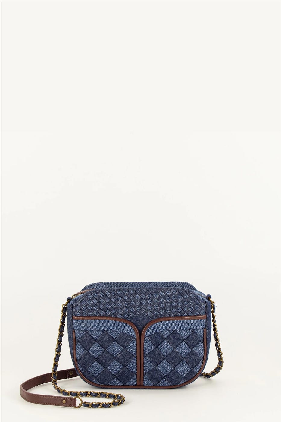 Sessùn - Donkerblauwe Divine Braided handtas