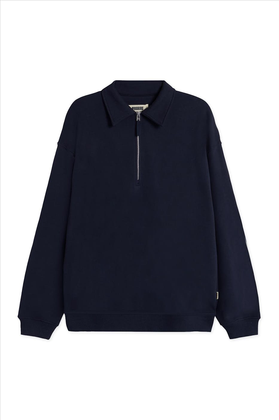 WOODBIRD - Donkerblauwe Tom Zip polotrui
