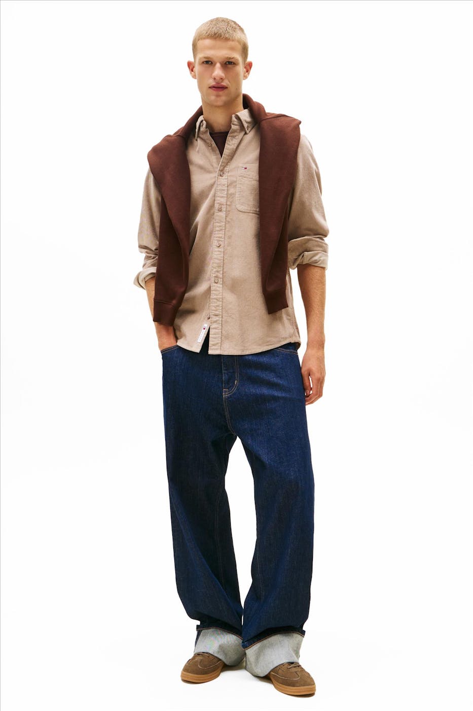 Tommy Jeans - Beige Reg Baby hemd